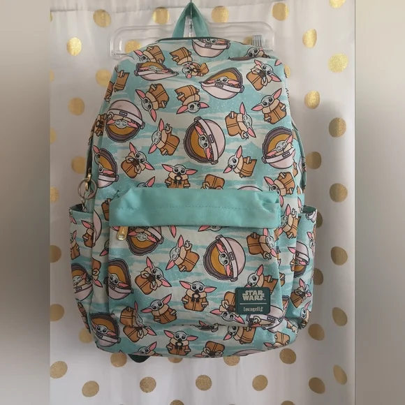 Disney | Bags | Loungefly Star Wars Baby Yoda Toss Pattern  display picture 2